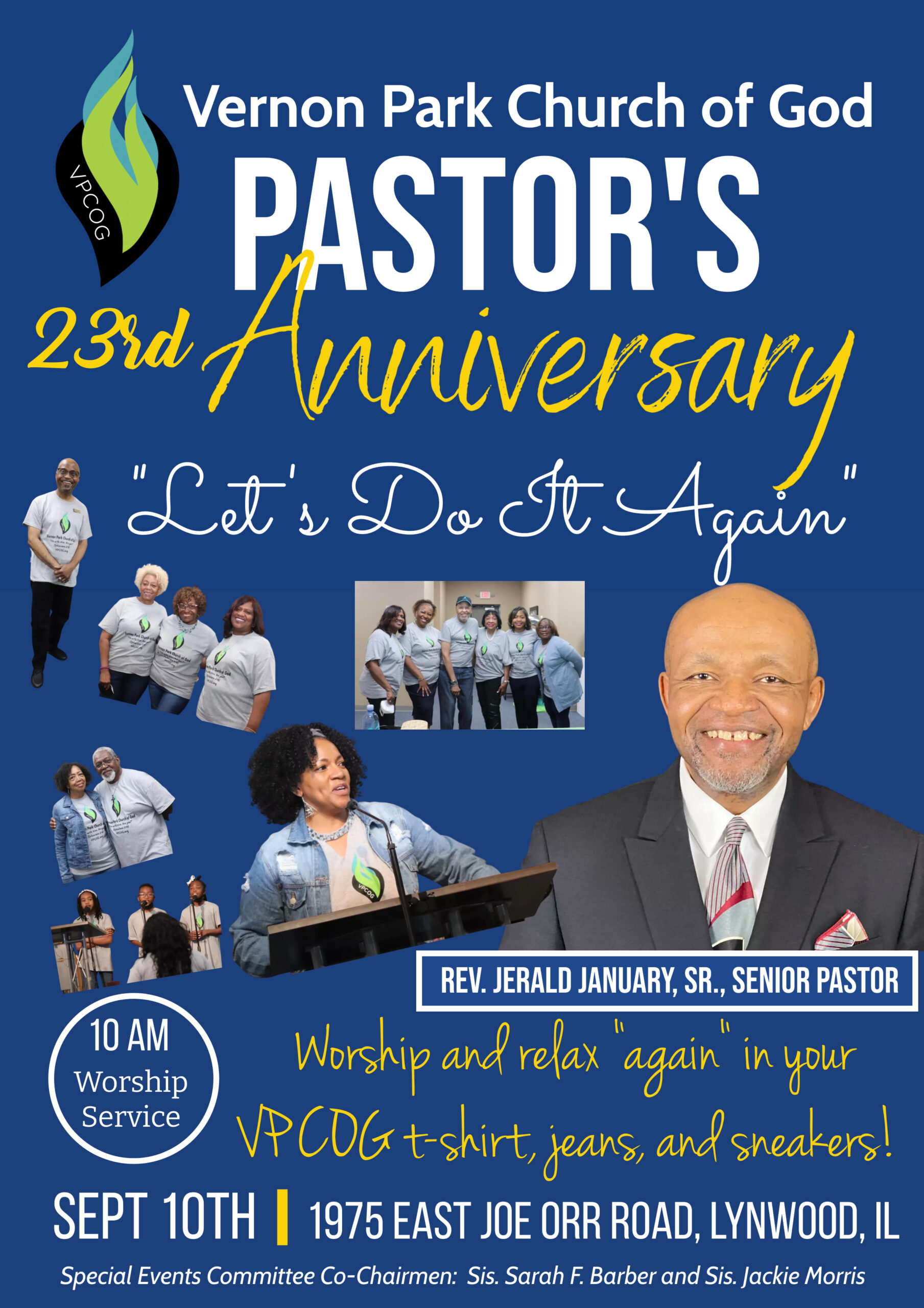 Pastor J's 23rd Anniversary - vpcog